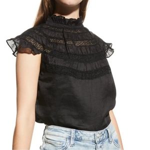 Frame Lace Yoke Blouse sz.M